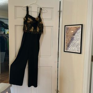 Jolibel jumpsuit with jacket size 14 multicolor top and jacket on black